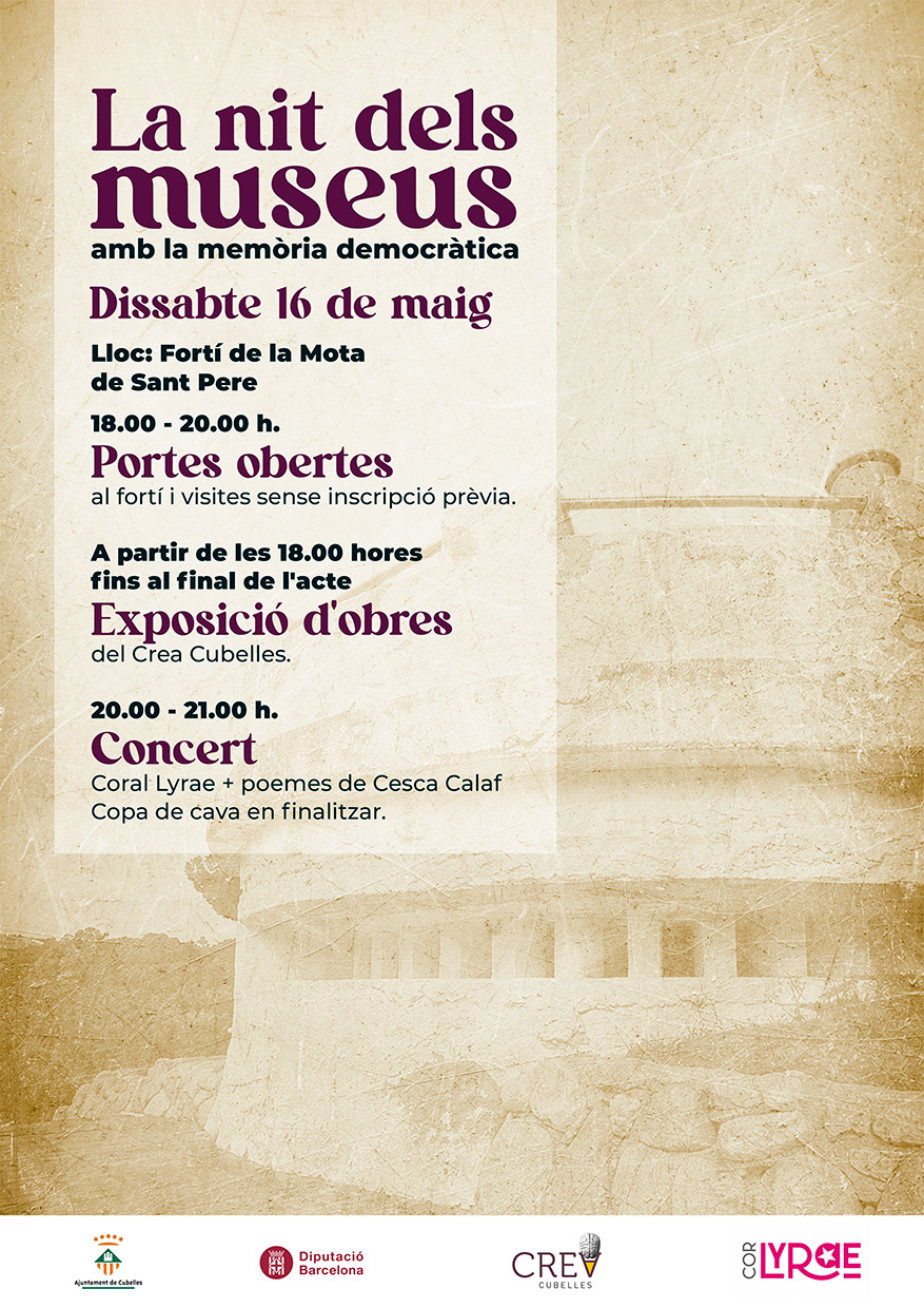 Cubelles celebra la Nit dels Museus al Fortí de la Mota de Sant Pere