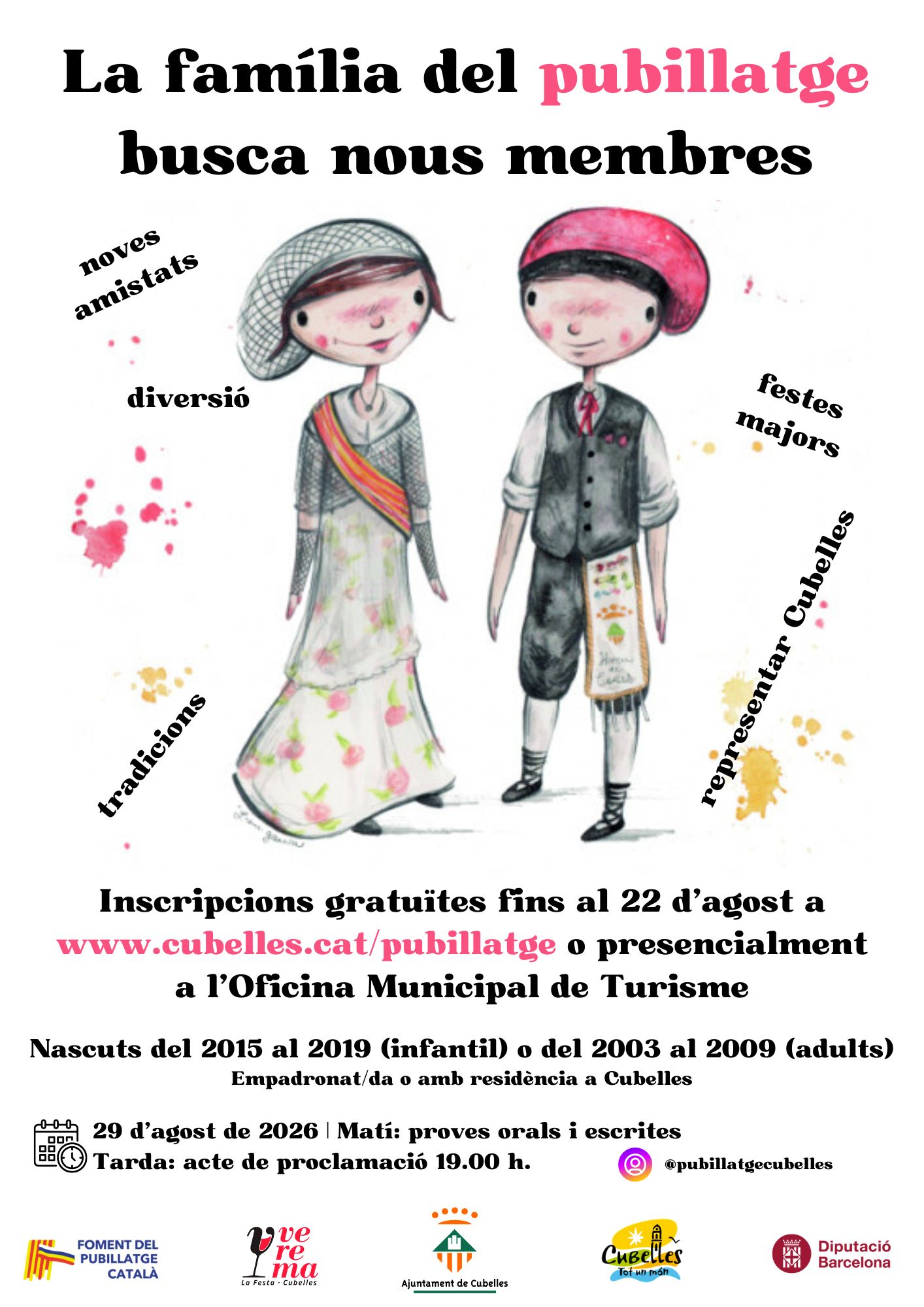 Obertes les inscripcions al pubillatge cubellenc 2026-2028
