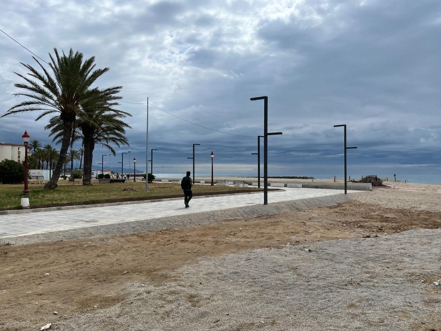Finalitzen les obres d’adaptació del passeig Marítim a la desembocadura del Foix