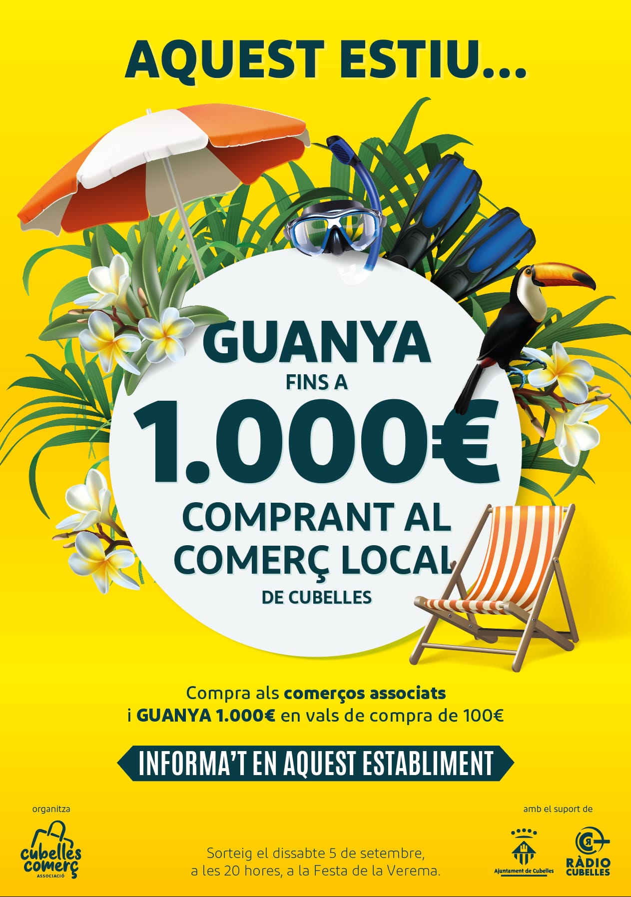 Sorteig de la campanya d’estiu de l’Associació d’Hostaleria i Comerç de Cubelles.