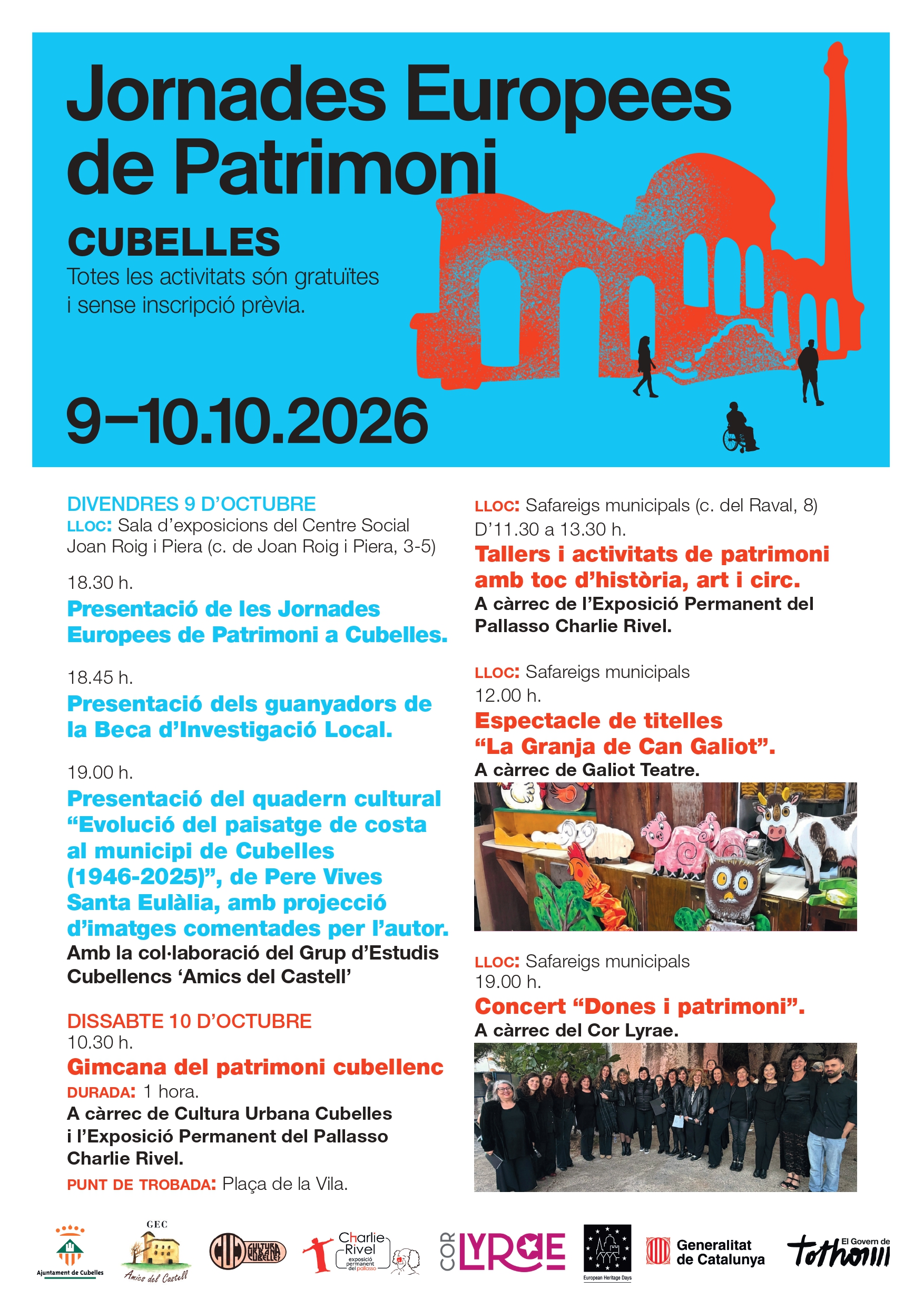 Cubelles celebra les Jornades Europees de Patrimoni amb activitats per descobrir la història i el patrimoni local