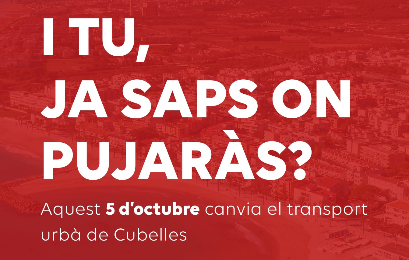 Cubelles actualitza el recorregut del bus urbà per millorar la puntualitat del servei