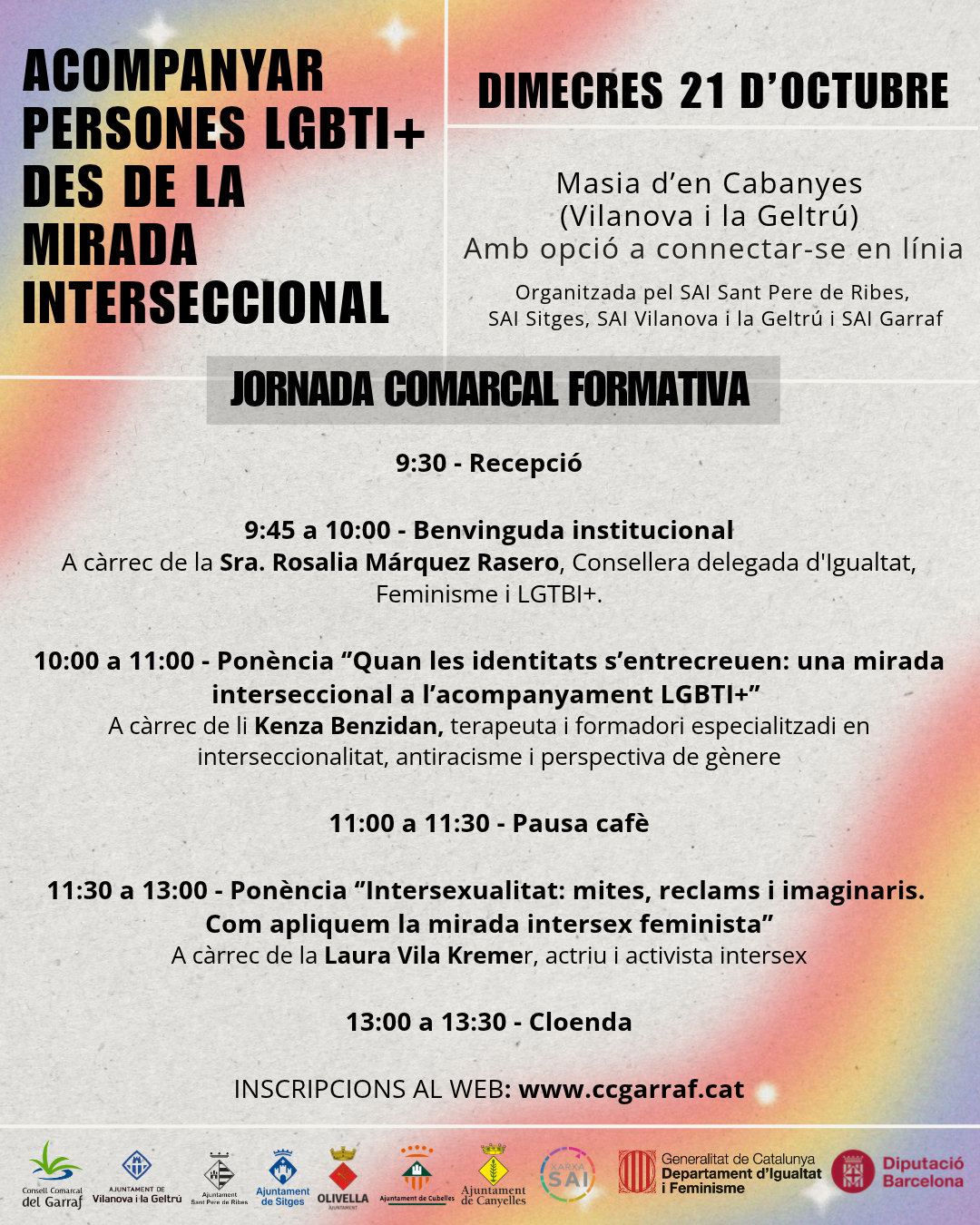 Cubelles se suma a l’Octubre Trans amb activitats per sensibilitzar sobre la diversitat sexual i de gènere